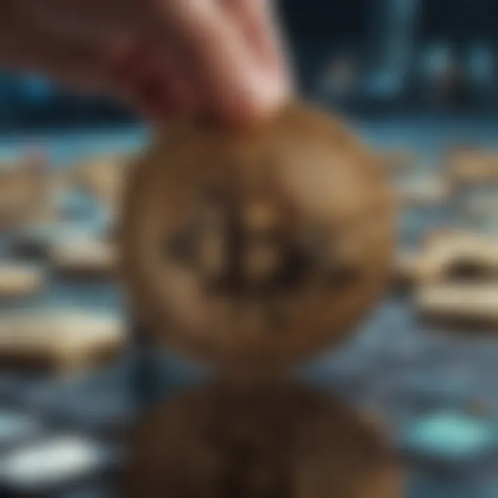 Illustration of cryptocurrency transaction verification