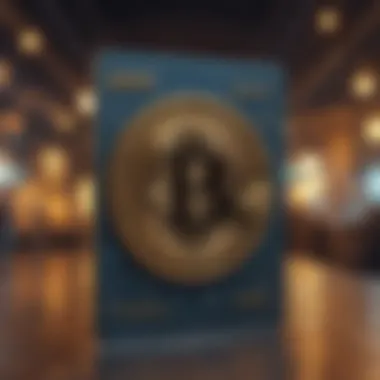 Innovative Design of Bitcoin Card A visually striking Bitcoin card with cryptocurrency icons